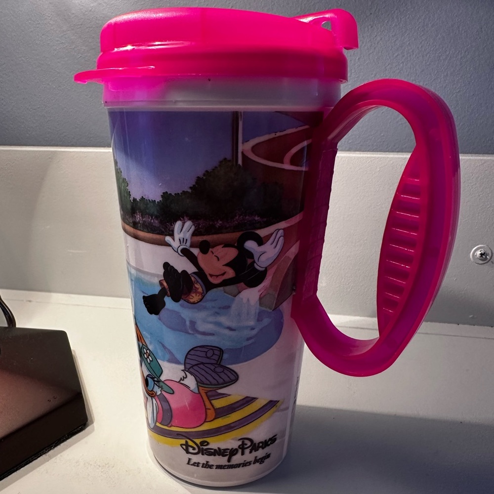 Disney Pink Water Bottle for Dining